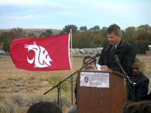 WSU Wine Science Center dedication with Ted Baseler.