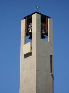 The bell tower at Mission Hill Family Estate in West Kelowna, British Columbia, looks out over Okanagan Lake. (Photo courtesy of Flickr. Click image for credit)