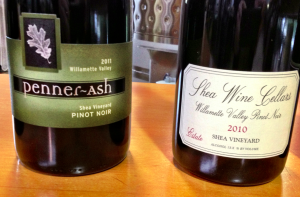 Penner-Ash Wine Cellars and neighboring Shea Wine Cellars served their latest Pinot Noir bottlings from Shea Vineyard fruit during the inaugural Tu Shea event.