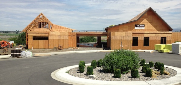 Construction of the Walter Clore Wine and Culinary Center in Prosser, Wash., illustrated on June 29, 2013, is expected to be complete in October.