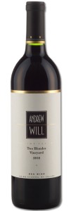 Andrew Will Winery is on Vashon Island, Washington. Two Blondes is an estate vineyard in the Yakima Valley near Zillah.