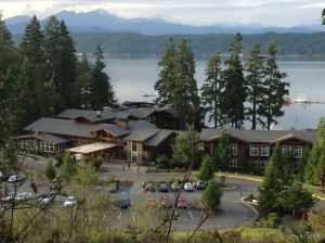 Alderbrook Resort and Spa in Union, Wash., looks out upon Hood Canal with the Olympic Mountains in the distance. The property celebrated its centennial anniversary in 2013.