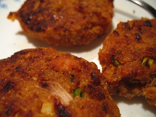 Salmon patties can be paired with Oregon Pinot Noir.