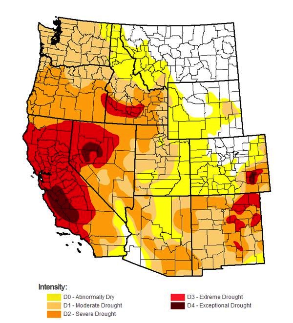 The U.S. Drought Monitor continues to indicate that Idaho's Snake River Valley is the hardest-hit region in the Pacific Northwest.
