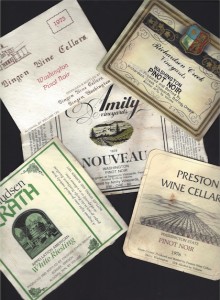 The late Max Ulver, a longtime Oregonian, saved the labels from some of the favorite Northwest wines he tasted during the 1970s.