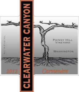 clearwater-canyon-cellars-phinny-hill-vineyard-carmenere-2012-label