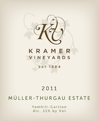 kramer-vineyards-muller-thurgau-estate-2011-label
