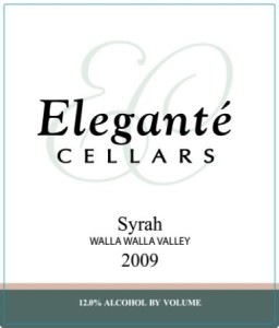 eleganté-cellars-syrah-2009-label