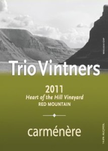 trio-vintners-heart-of-the-hill-vineyard-carménère-2011-label