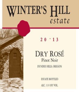 Winter's Hill Winery 2013 Dry Rose of Pinot Noir