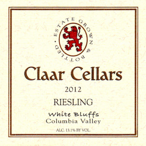 claar-cellars-white-bluffs-riesling-2012-label