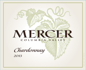 Mercer Estates 2013 Chardonnay label