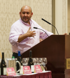 Master sommelier Rajat Parr moderates an international panel of Syrah producers during the 2014 Celebrate Walla Walla Wine festival.