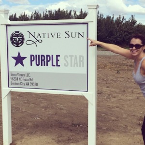 Co-owner Amy Johnson proudly points out that Native Sun and Purple Star Wines are open for business at their new Benton City, Wash., production facility.