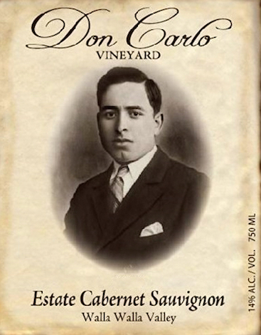 Don Carlo Vineyard Estate Cabernet Sauvignon label