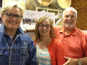 Mike Conway and his wife, Ellena, started Latah Creek Wine Cellars in 1982 in Spokane, Wash., and daughter Natalie, center, joined Mike in the cellars in 2004.