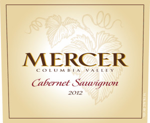 Mercer Estates 2012 Cabernet Sauvignon label