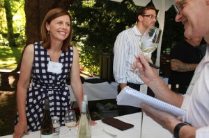 Wendy Stuckey pours at the 2013 Riesling Rendezvous.