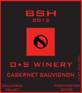 O•S Winery-BSH Cabernet Sauvignon-Columbia Valley-2012-Label