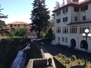 The Great Northwest Wine Competition takes place at the Columbia Gorge Hotel in Hood River, Oregon.