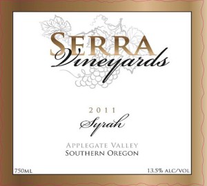Serra Vineyard-Syrah-2011-Label