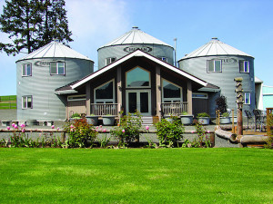 John and Judi Stuart purchased Abbey Road Farm in 2003, and their work included transforming three silos into unique B&B lodging.