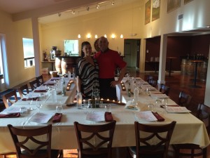 Dario Pisoni and his wife, Sheena Bell, lease AgriVino in Carlton, Ore., and operate it under their catering license, allowing them to sample wine and provide food service on the weekends.