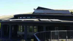 Hamilton Cellars on Washington's Red Mountain has 121 solar panels on its tasting room.
