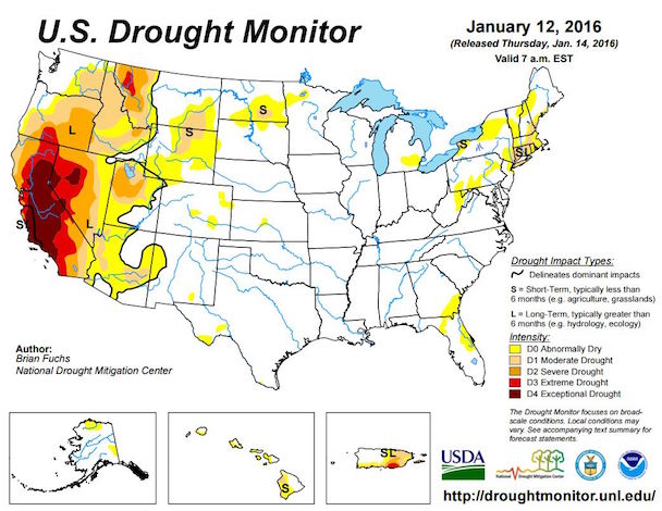 Current U.S. Drought Monitor