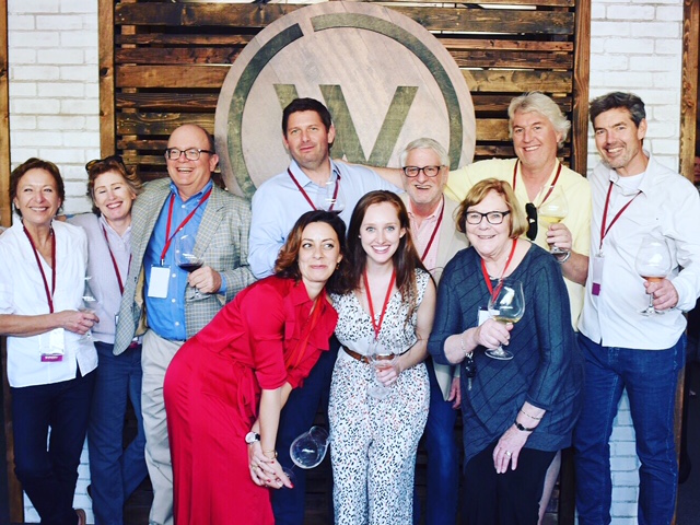 Committee members for the inaugural Willamette: Pinot Noir Barrel Auction are, front row, auction director Victoria Pustynsky; Emily Nelson, associate director Willamette Valley Wineries Association, and Sue Horstmann, executive director of the Willamette Valley Wineries Association, and back row from left: Pat Dudley, Bethel Heights; Eugenia Keegan, Gran Moraine; Fritz Hatton, auctioneer; chairman Josh Bergström of Bergström Winery; David Adelsheim, Adelsheim Vineyards; Laurent Montalieu, NW Wine Co., and Ron Penner Ash, of Penner-Ash Wine Cellars.