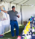Marshall Edwards, vineyard operations manager Shaw Vineyards and Northwest Vineyard Management, provides an overview of the Quintessence Vineyards tasting May 12, 2016 on Washington's Red Mountain.