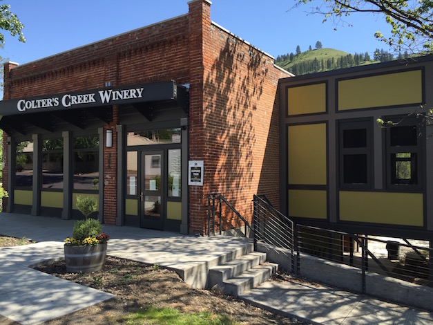 Colter's Creek Winery operates a tasting room and commercial kitchen in the brick building that served as the pharmacy more than a century ago in Juliaetta, Idaho. Mike Pearson recently added on to the tasting room.