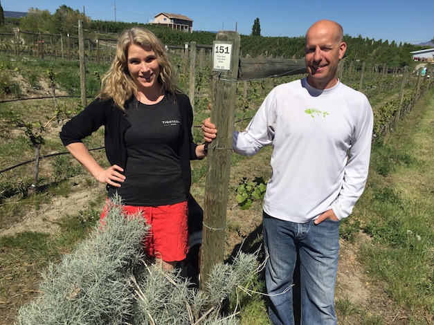 Lyndsay O'Rourke makes the wine and her husband, Graham, manages the vineyards at award-winning Tightrope Winery, which they founded in 2012 on the Naramata Bench near Penticton, British Columbia.